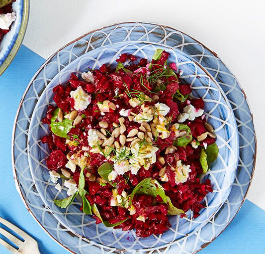 Beetroot Rice with Feta