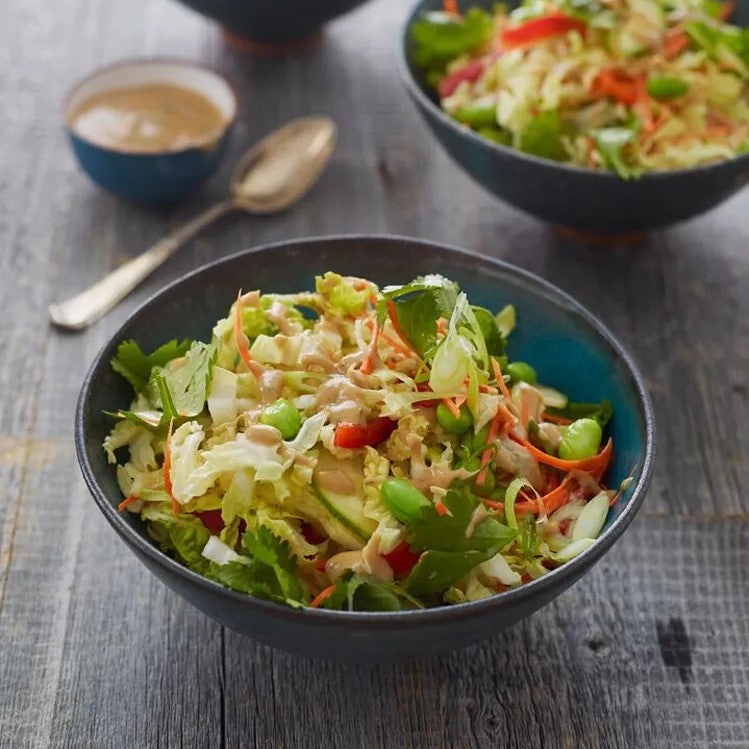 Thai Crunchy Salad with Peanut Dressing